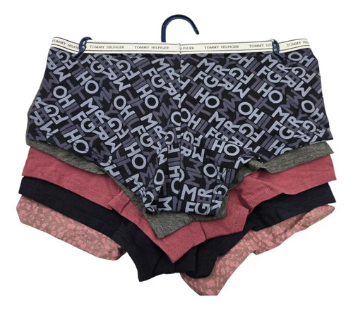 Paquete 5 Boxer Boyshort Tommy Hilfiger Mujer Originales