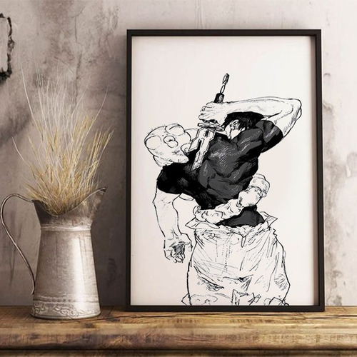 Cuadros De Madera Grabado De Jujutsu Kaisen
