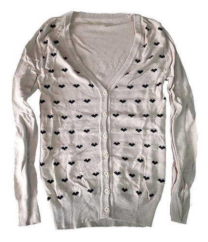 Sweater Saquito Mujer Corazones