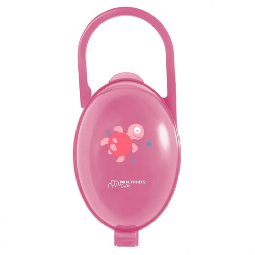 Porta Chupeta Rosa Multikids Baby