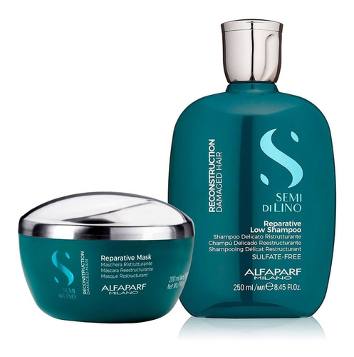 Alfaparf Semi Di Lino  Reparative Shampoo 250ml + Mask 200m