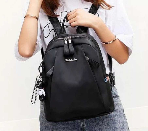 Mochila Cartera Mujer Impermeable Lona Neoprene Resistente