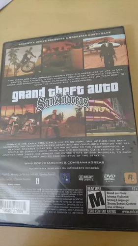 Jogo Grand Theft Auto: San Andreas (Greatest Hits) PS2 novo em