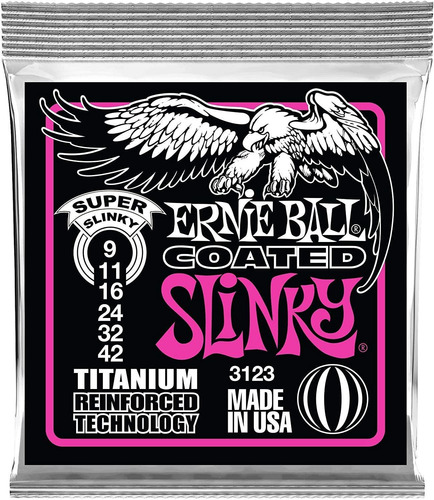 Cuerdas Guitarra Electrica Ernie Ball 3123 Coated Super