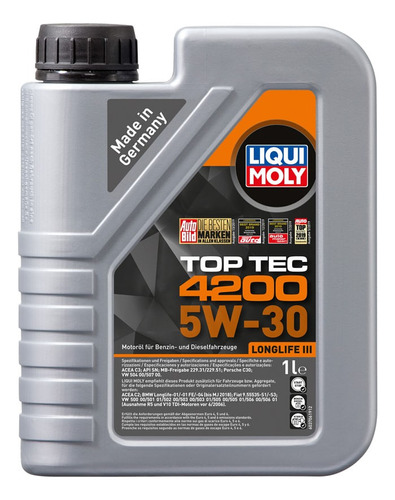 Aceite Para Motor Top Tec 4200 5w-30 1lt