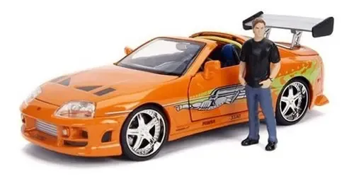 ミニカー JADA FAST&FURIOUS Brian's TOYOTA SUPRA Miniatura Velozes E Furiosos Brian Toyota Supra 1/24 Cor Laranja