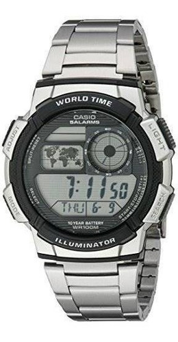 Reloj Digital Casio Para Hombre Ae1000wd-1avcf Plateado