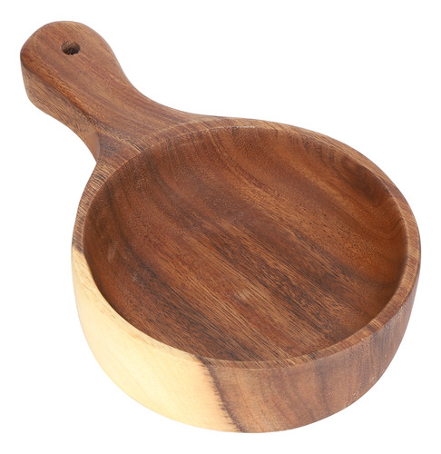 Ensaladera De Madera Apta Para Uso Alimentario Con Mango Par