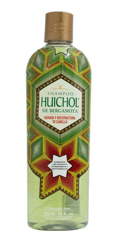 Imagen 1 de 2 de Shampoo Huichol Artesanal Anticaida Bergamota 400 Ml Huichol