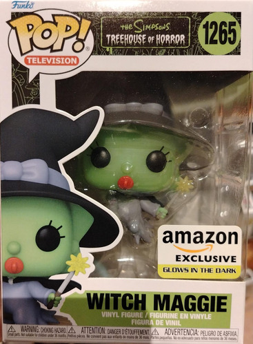 Funko Pop! Tv Simpsons Treehouse Of #1265: Witch Maggie Glow (Usado)