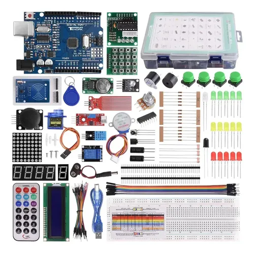 Kit Arduino Uno R3 Completo Avançado Para Iniciantes Com Protoboa...