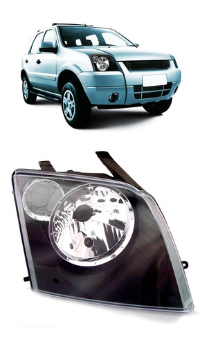 Farol Ecosport 2003 A 2007 Com Pisca Cristal