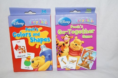 Juego De 2 I Can Learn With Pooh Colors & Shapes Y Poohs Go.