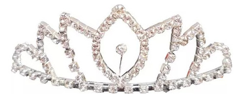 Tiara Corona De Strass Gemas Para Fiestas Novias Bodas