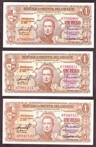 Brou 1 Peso (1939) Aunc - Variante 10.iii.24 (a Elegir)