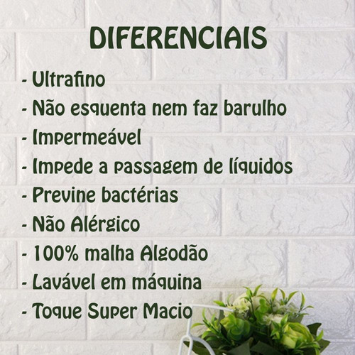 Imagem 3 de 11 de Kit 4 Protetor Travesseiro Impermeável Algodão Antialérgico