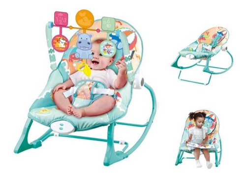 Imagen 2 de 9 de Mecedoras Para Bebe Recien Nacido Vibradora Con Juguetes