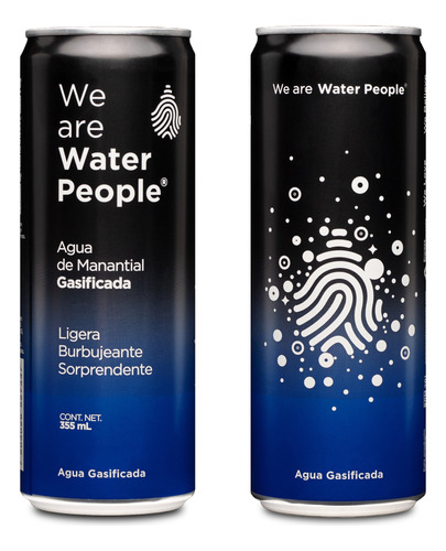 Water People Agua Gasificada - 24 Latas De 355 Ml