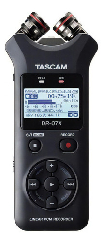 Gravador De Áudio Tascam Dr-07x Portátil Interf. Micro Usb