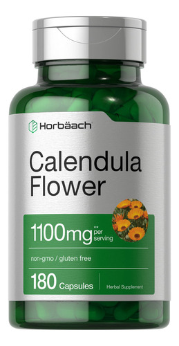 Flor De Calendula 1100 Mg 180 Cap Horbaach
