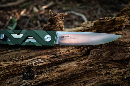 Navaja Ruike P878-ag 8,7cm Linerlock Acero Dureza 57-59hrc Color Verde
