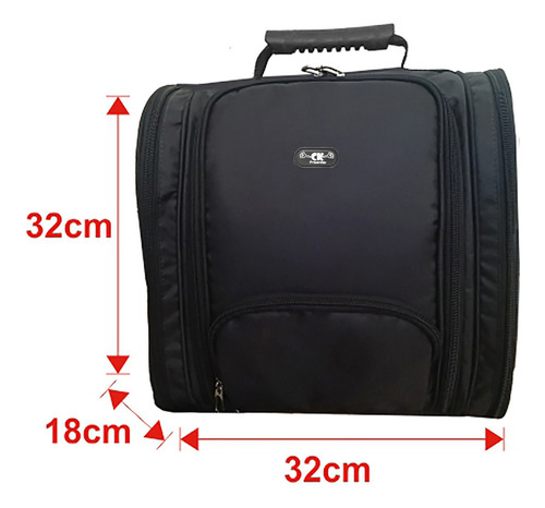Bolsa Mochila Para Maquiagem Com 5 Estojos P/ Acessórios