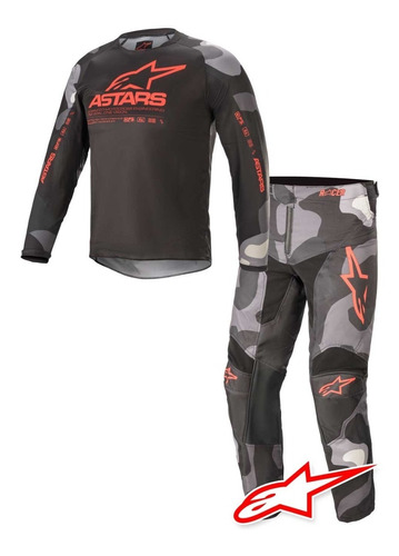 Conjunto Motocross Alpinestars Racer Niños 21 Solomoto