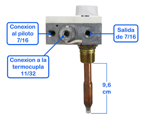 Termostato Escorial Original Termotanque Valvula Seguridad