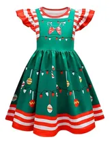Comprar Vestidos Navideños Vestidos De Princesa Con Mangas Voladoras Para Niñas De 2 A 12 Años