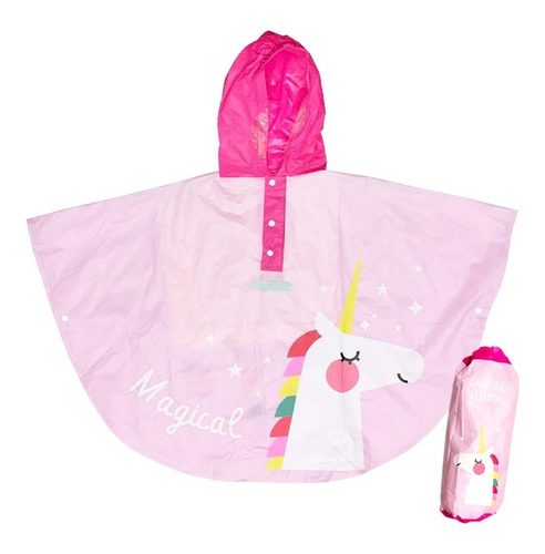 Capas/pilotos/ponchos Infantiles Diseño Unicornio