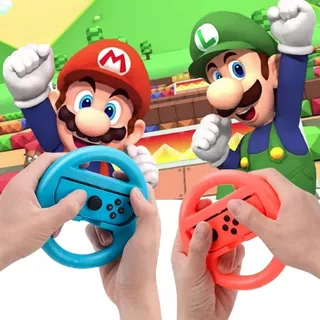 Volantes Para Nintendo Switch Control Para Joy-con Grip 2pcs Color Red+blue-b