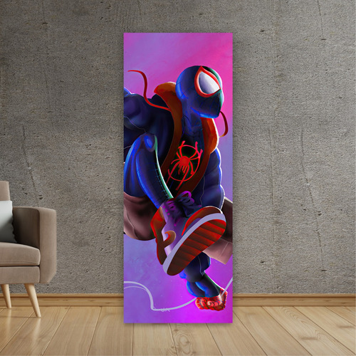 Imagen 5 de 8 de Cuadro Grande Marvel Spider Man Miles Morales - Animeras