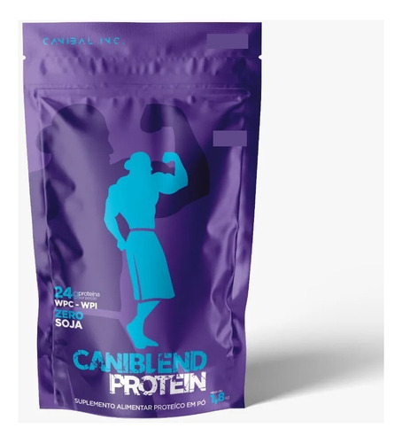 Caniblend Protein Iso Hidro Concentrada Canibal Inc 1,8 Kg Sabor Chocolate Avelã