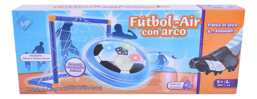 Juego De Futbol Pelota Con Aire Tipo Tejo Con Luz Y Arco Color Blanco Forma Pelota de aire tipo tejo con arco