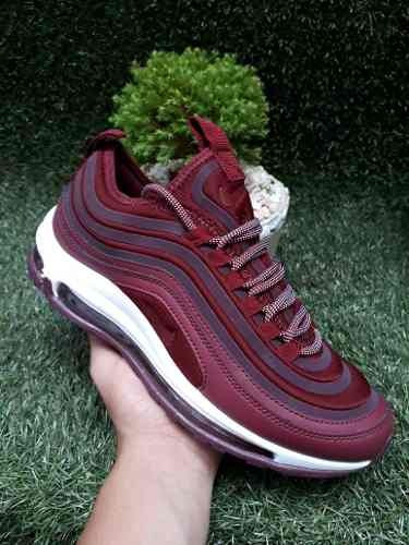 Tenis Zapatillas Nike Air Max 97 Vinotinto Hombre Indicy Env | Mercado Libre