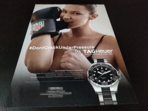 (pf956) Publicidad Tag Heuer * Bella Hadid