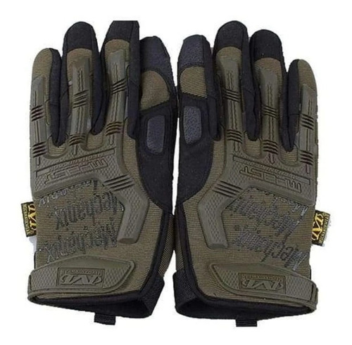 Guantes Tacticos Airsoft Antideslizante Paintball Mpact Verd