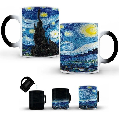 Taza Mágica Noche Estrellada 