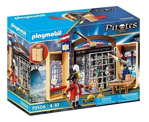 Figura Armable Playmobil Cofre Aventura Pirata 53 Piezas 3+