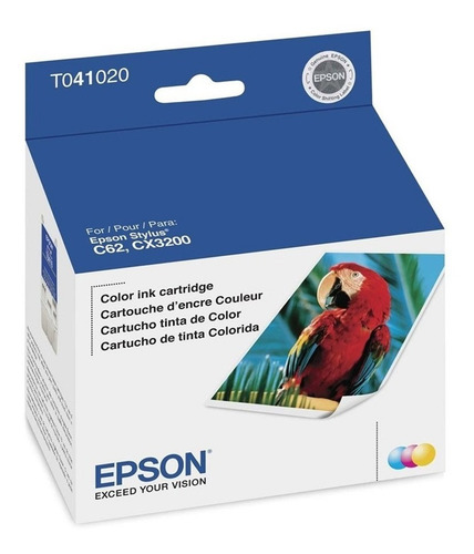 Cartucho Epson Original T041020 Color Stylus C62 | Cx3200