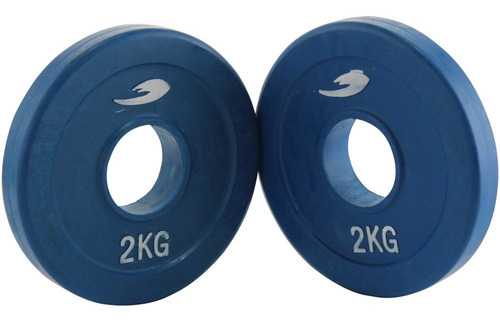 Par Discos Olimpicos Fire Sports® Caucho 2 Kg Pesas Bumper