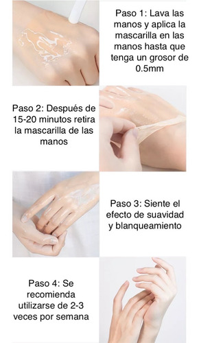 Imagen 4 de 7 de Mascarilla De Aloe Vera Para Manos Y Pies Exfoliar Blanquear