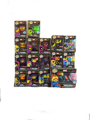 Colección Funko Pops Blackligth