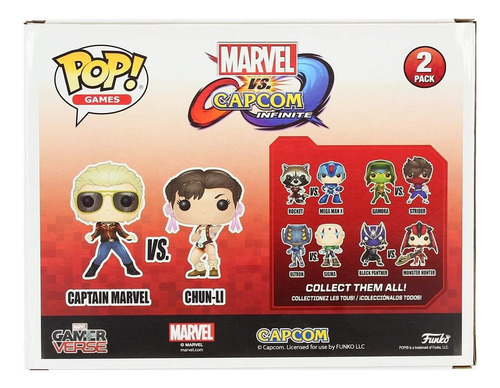 ¡funko Pop! Juegos Marvel Vs Capcom Capitán Marvel Vs Chu...