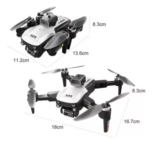 Drone S2s Profissional Dual Câmera Hd Motor Brushless Sensor