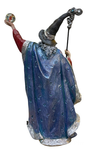 Merlin Ritualizado Figura 19 Cm Alto En Resina