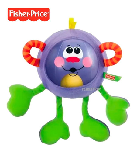 Imagen 2 de 8 de Sonajeros Pelota Sensorial Bebe Fisher Price Sonidos Textura