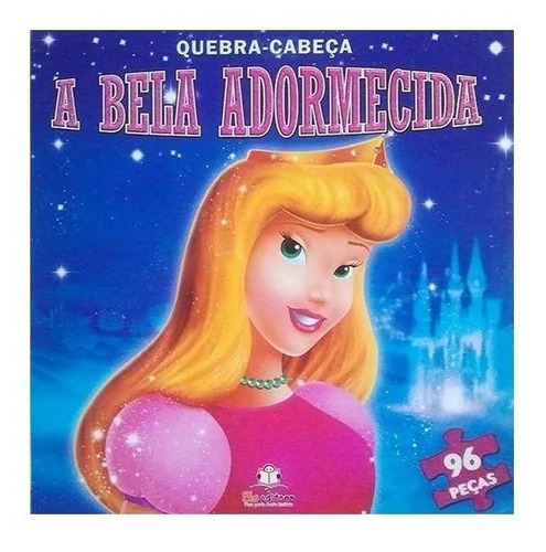 Livro Quebra-cabeça A Bela Adormecida 96 Pçs