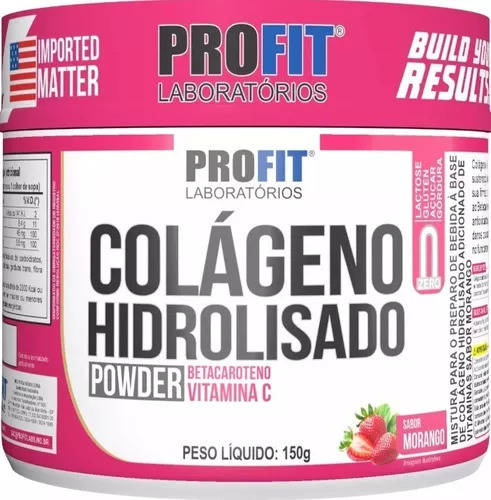 Colágeno Hidrolizado Betacaroteno + Vitamina C 150g Profit 
