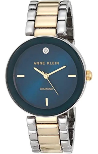 Reloj Mujer Anne Klein Con Diamante 32 Mm Ak/1363nvtt